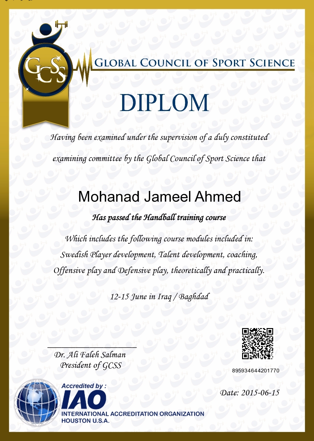 Mohanad Jameel Ahmed